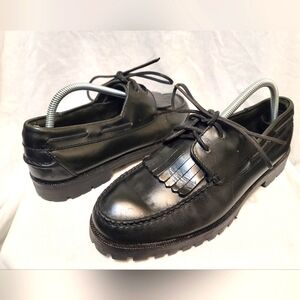 Polo Ralph Lauren Kittle Oxford Loafer Mens Sz 9.5 D Black